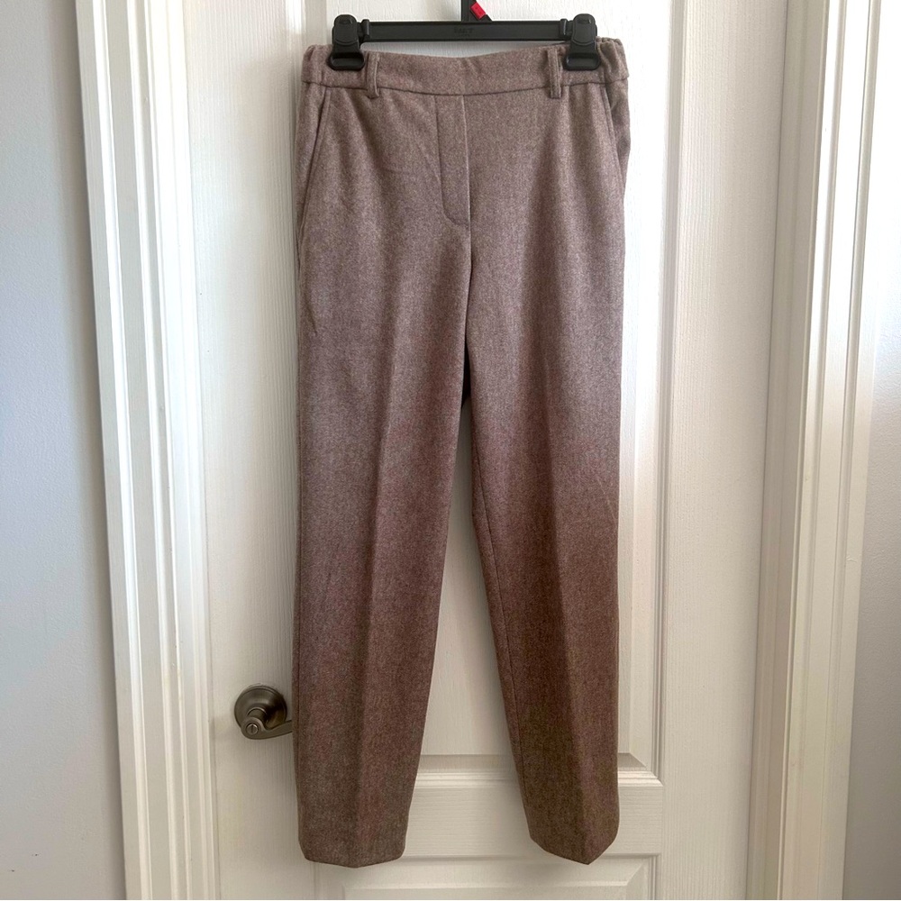 Korean Wool-Like Dress Pants Brown